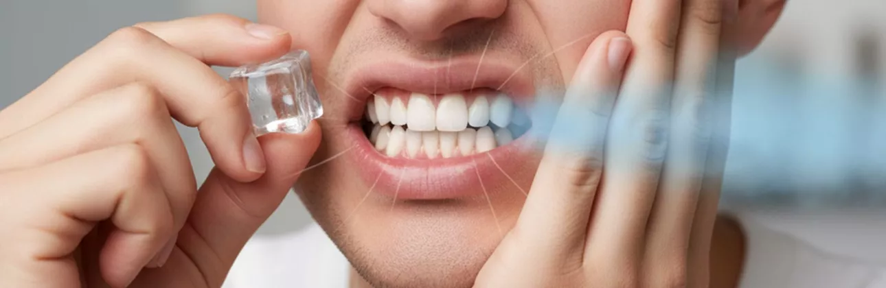 Dental professional explaining veneer pain and sensitivity to patient at CityDent Istanbul clinic