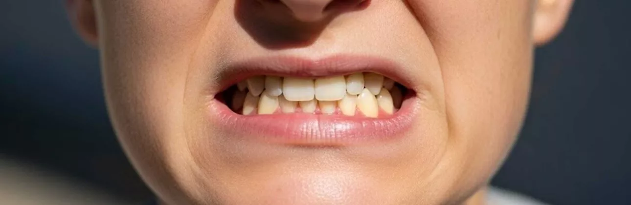 Patient en consultation pour bruxisme diurne dans une clinique dentaire à Istanbul